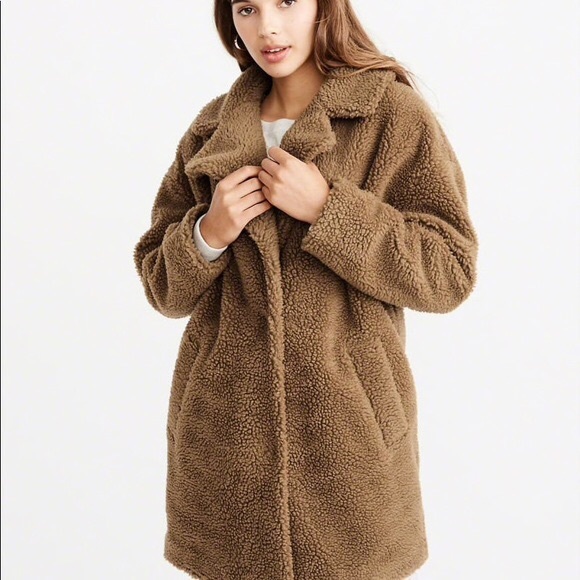 teddy coat abercrombie